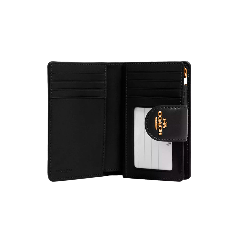 Billetera Corner Zip Signature canvas Coach