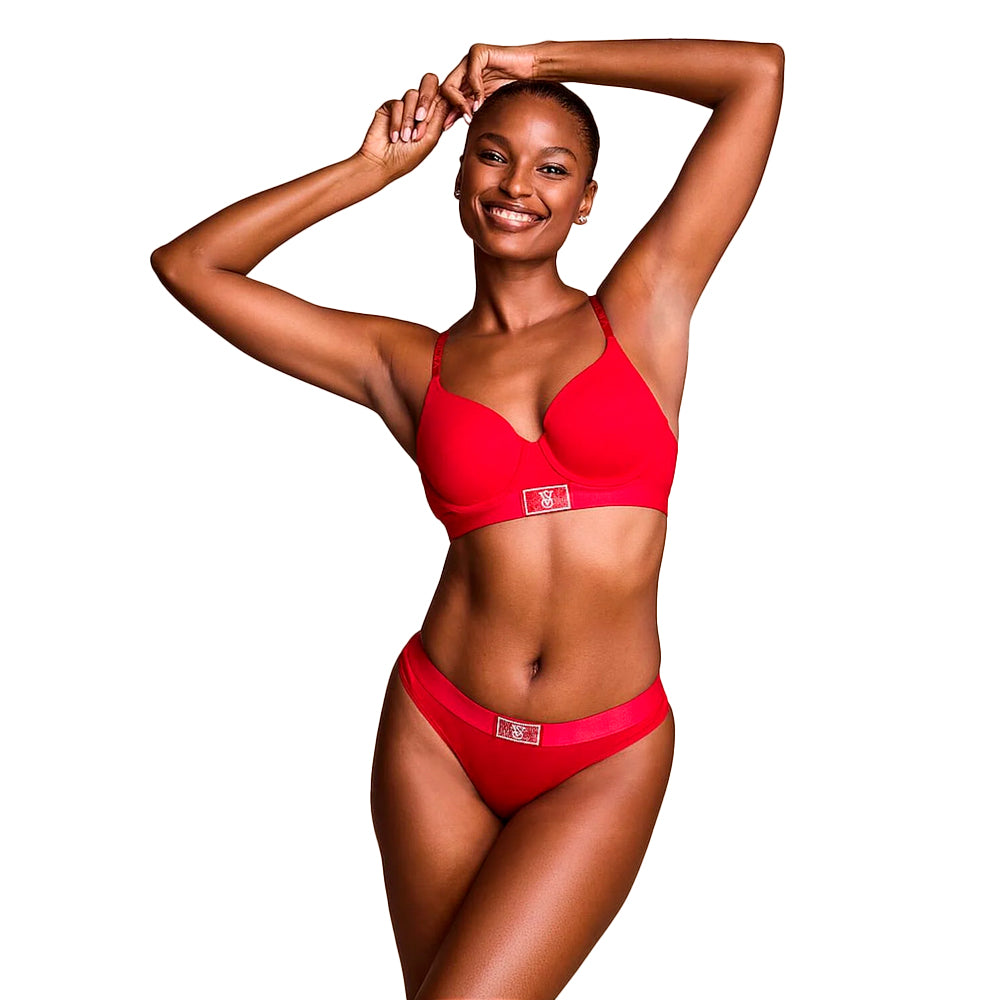 Pantie Thong Logo Shine Victoria's Secret