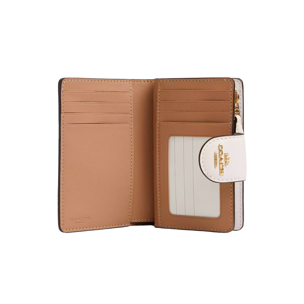 Billetera Corner Zip Signature canvas Coach