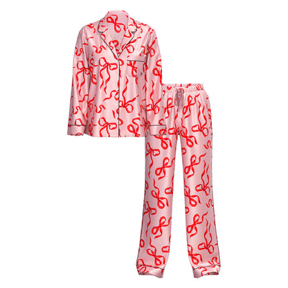 Set de Pijama Largo Satín Lazos Victoria's Secret