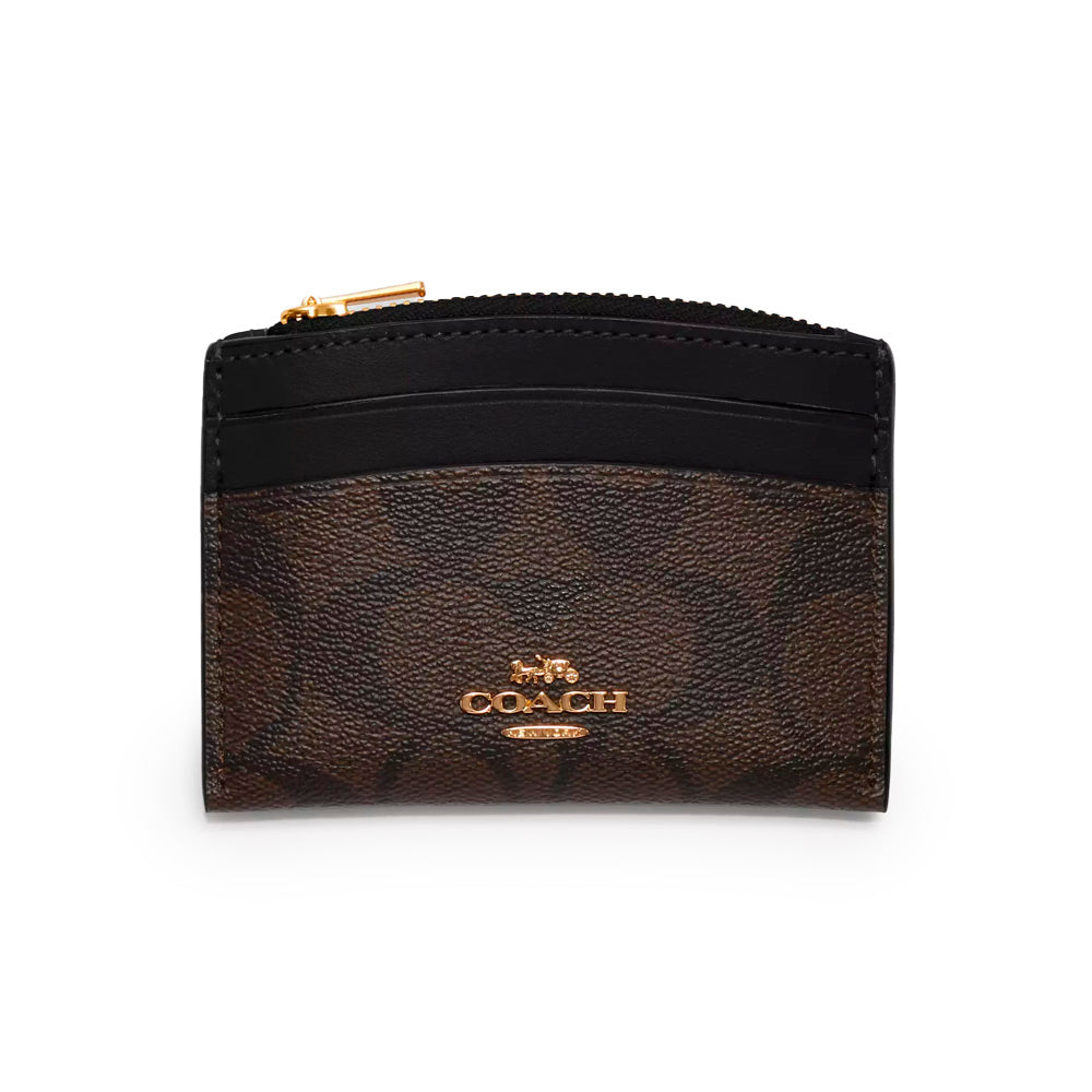 Tarjetero Shaped Signature Canvas Coach - Coach